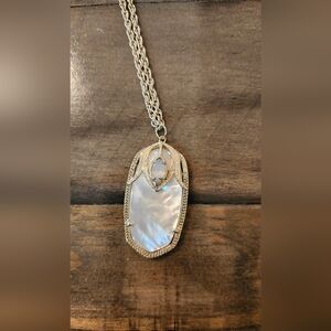 Kendra Scott Gold-Tone Mother of Pearl Pendant Necklace